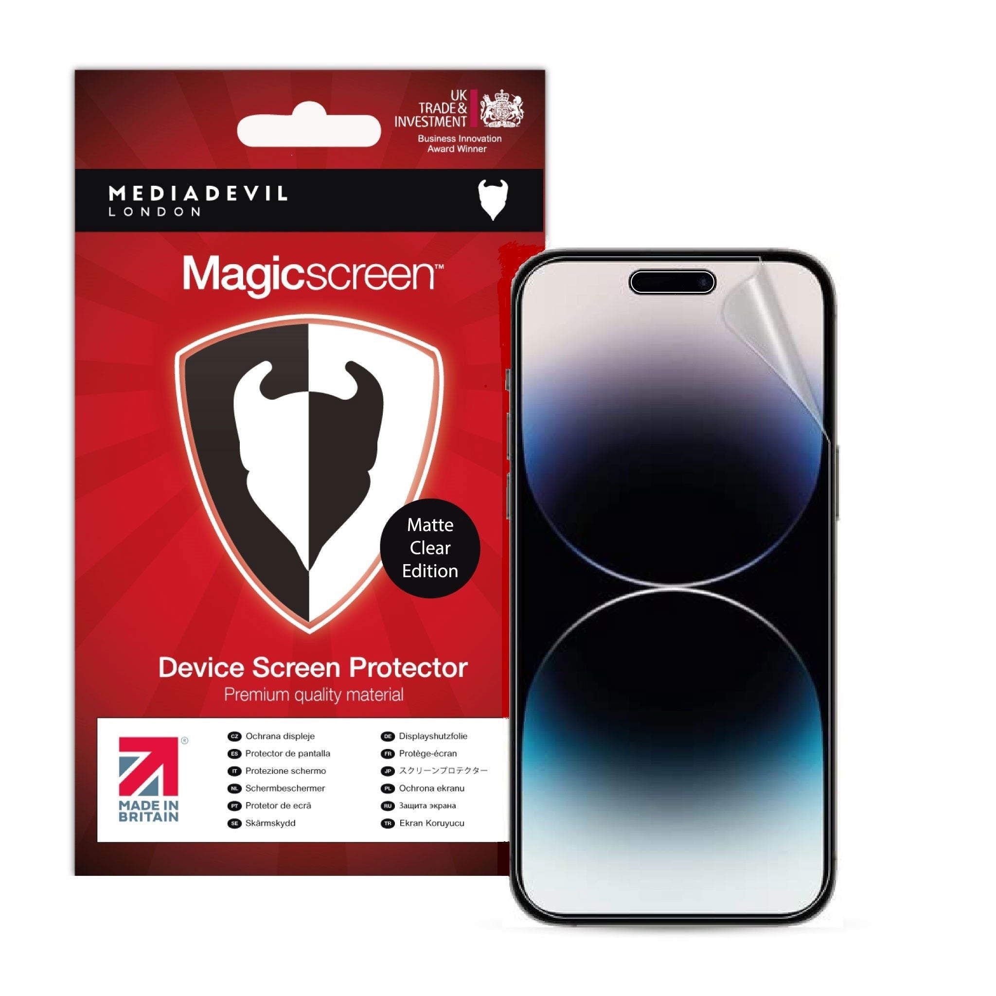 iPhone 15 Pro Max Matte Screen Protector (Ultra-Tough, Glass Free)