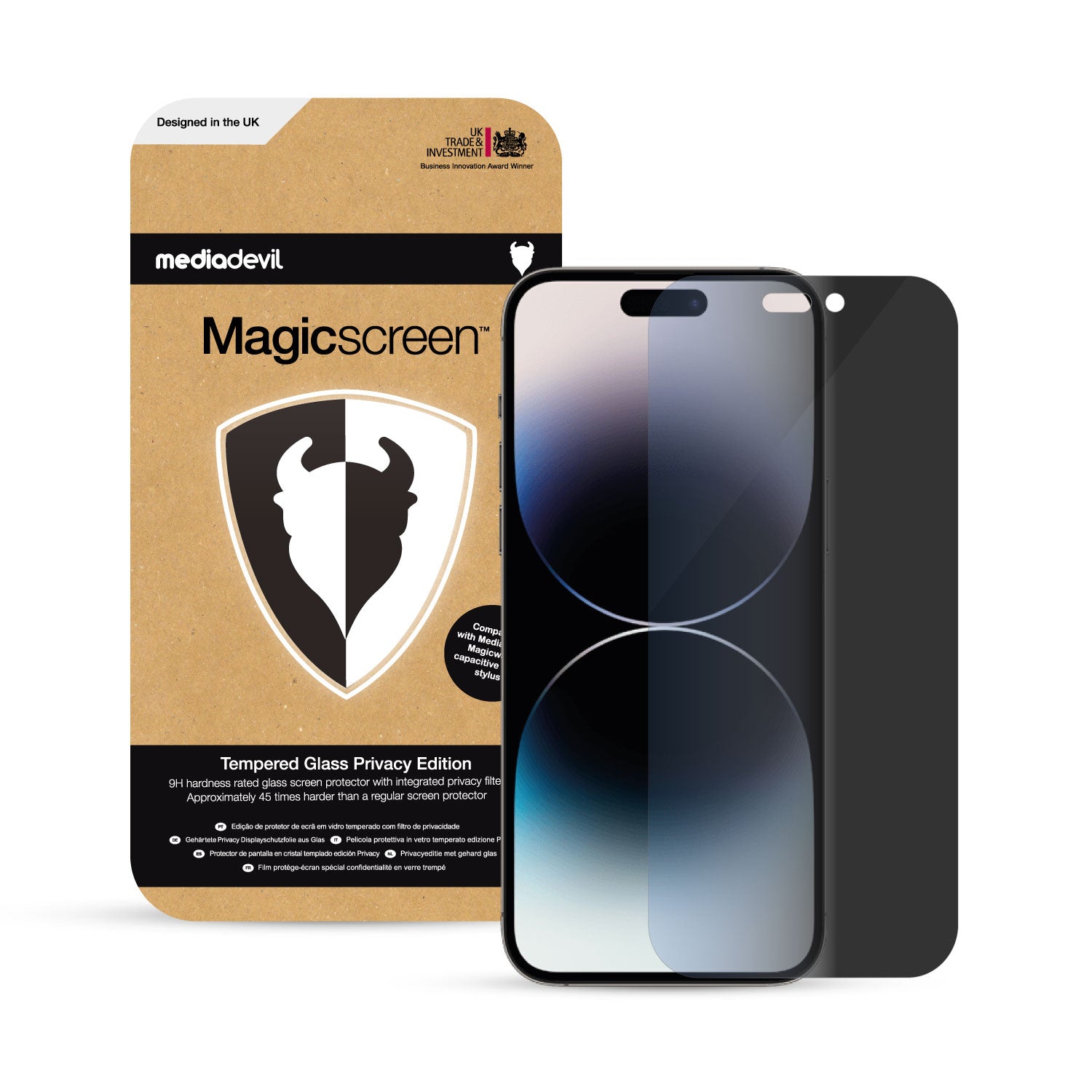 Mat Verre Trempé pour iPhone 15 Pro Max Protection Ecran avec Kit