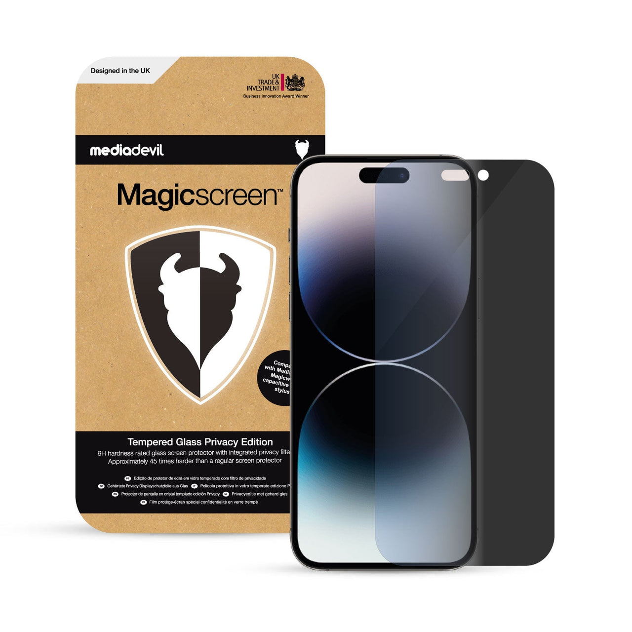iPhone 15 Pro Tempered Glass Privacy Screen Protector