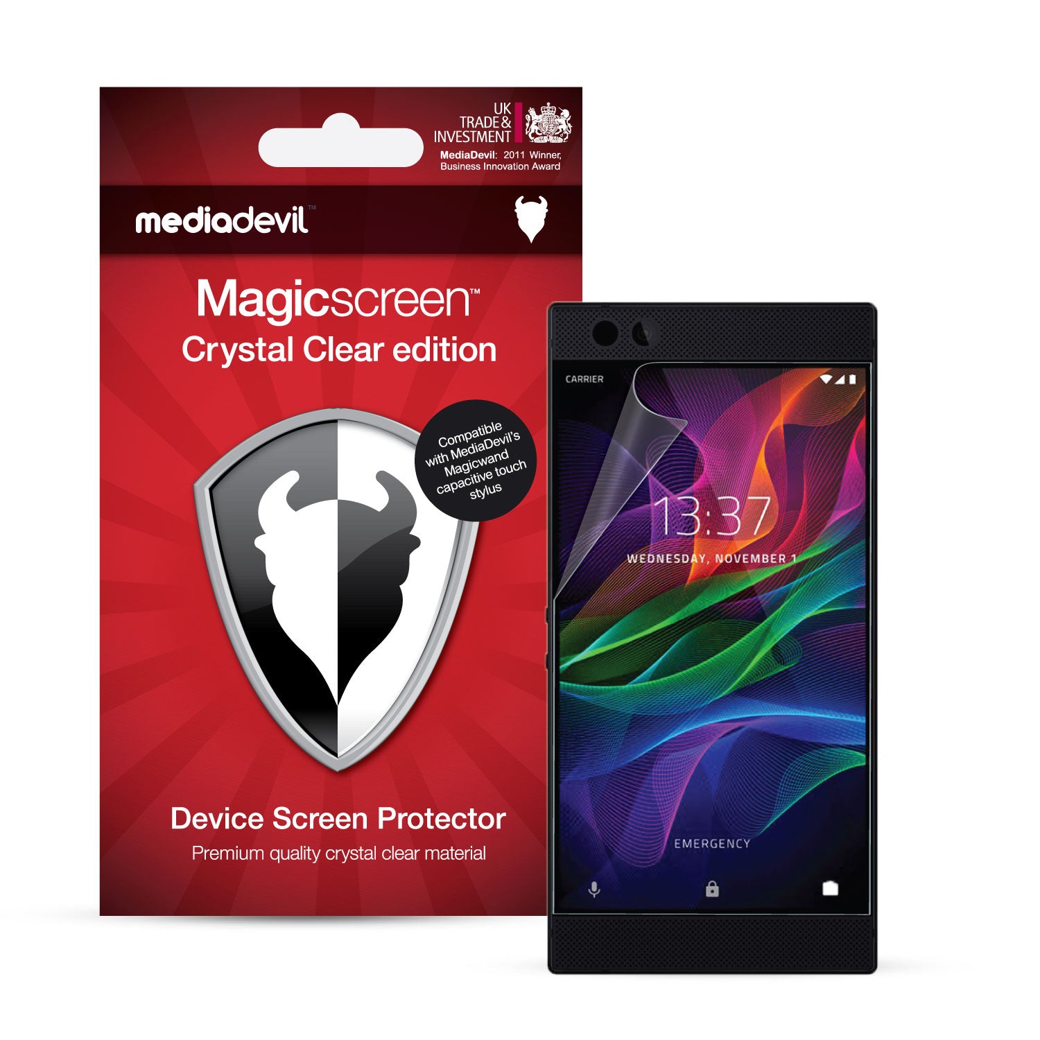 MediaDevil Pellicola Protettiva Per Razer Phone (1a Gen.) - 2 Pezzi, Cristallo Invisibile Anti-graffio. Prodotta Nel Regno Unito. - 2