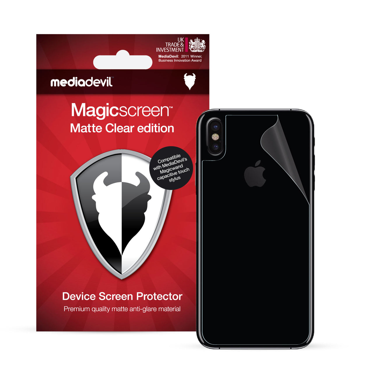 iPhone X / XS Back Protector Film (Matte, Clear)