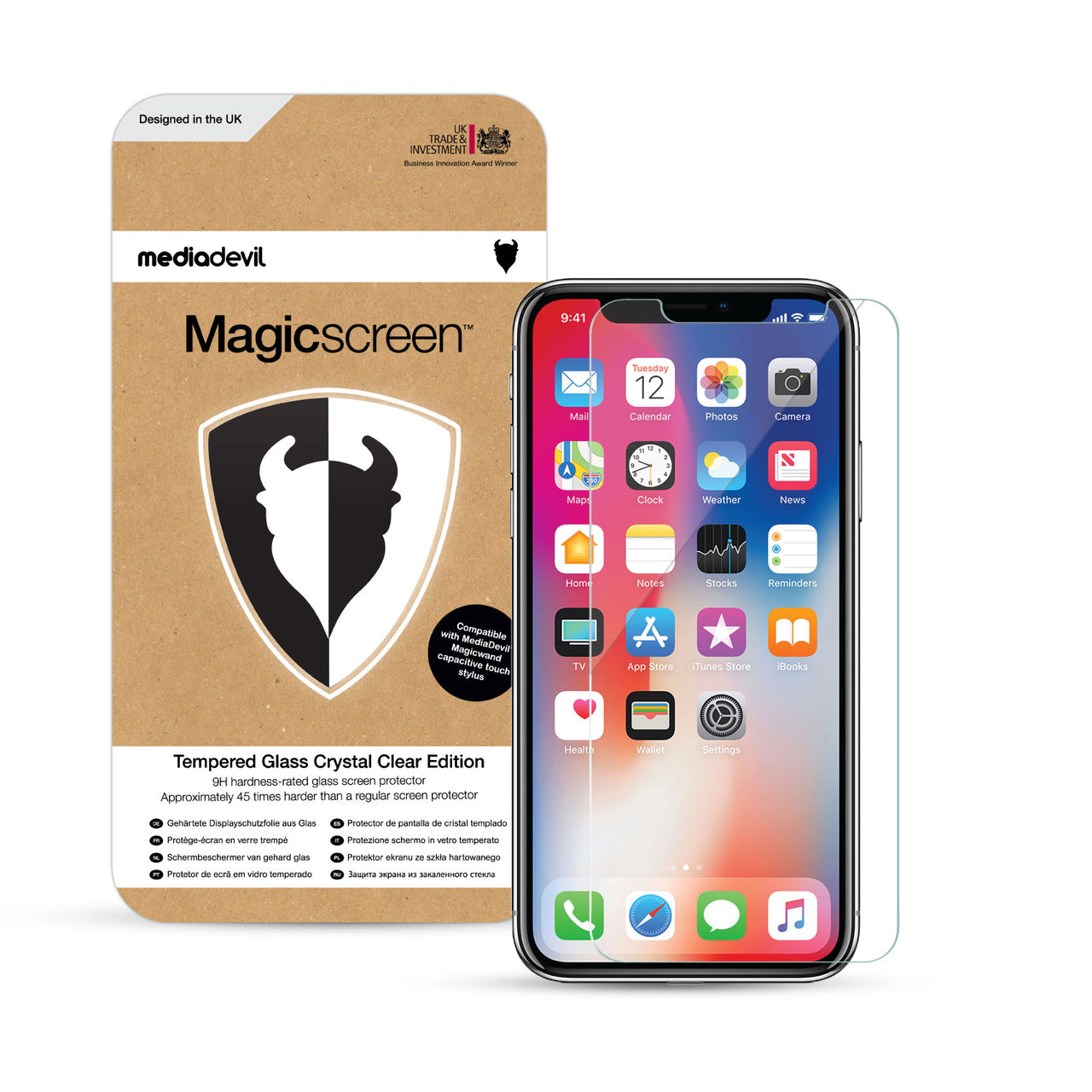 iPhone XR Tempered Glass Screen Protector (Clear)