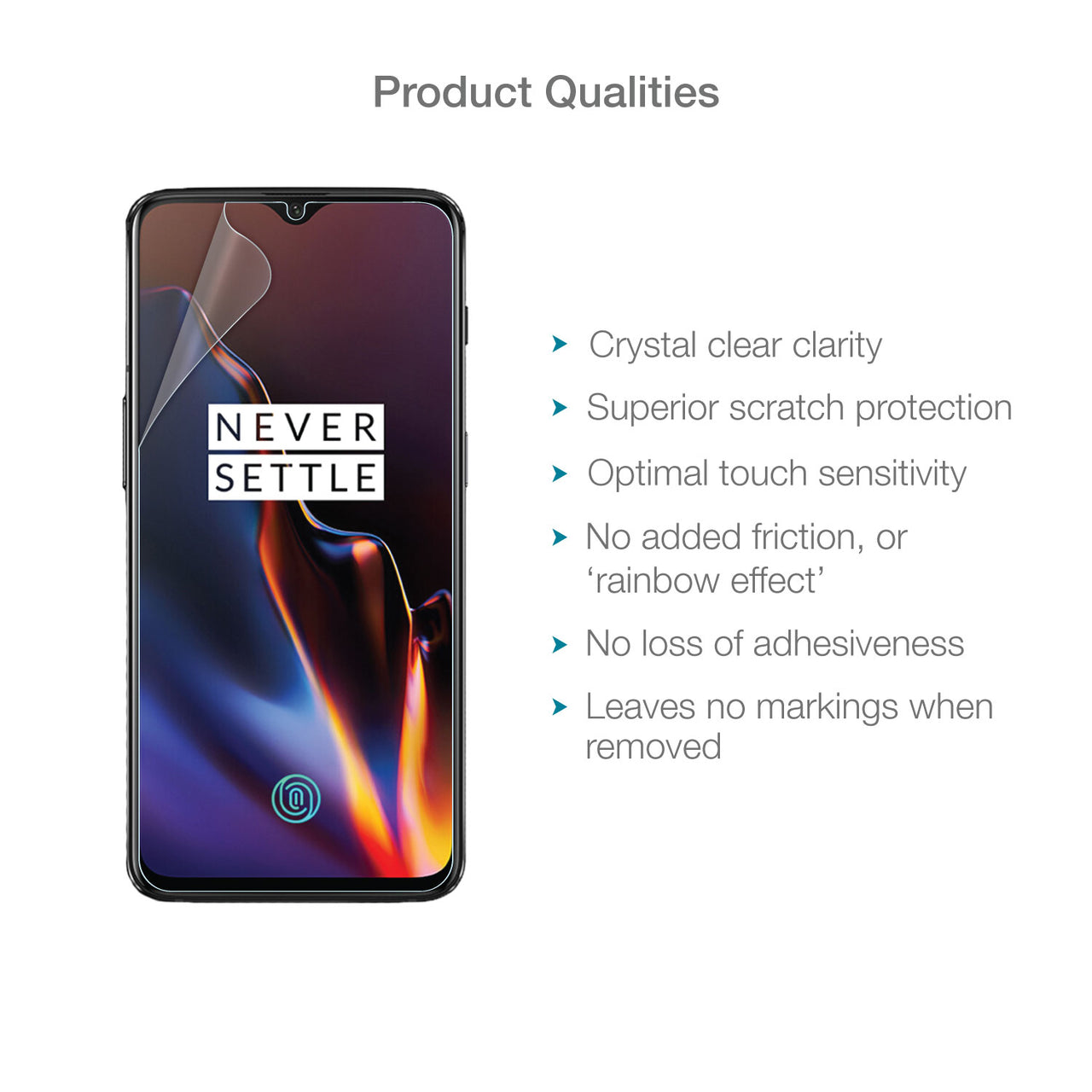 OnePlus 7T Screen Protector (Ultra-Tough, Glass-Free)