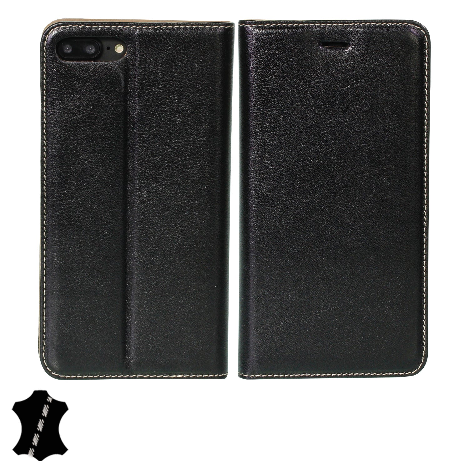 iPhone Plus Plus Genuine Leather Case with Stand