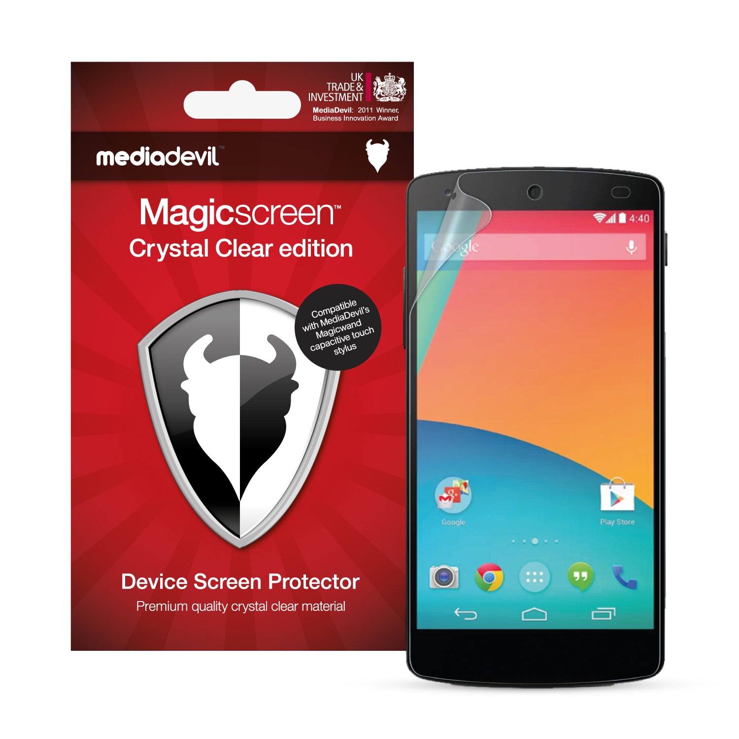 MediaDevil Pellicola Protettiva per Google Nexus 5X (2015) - Crystal MediaDevil Pellicola Protettiva per Google Nexus 5X (2015) - Crystal