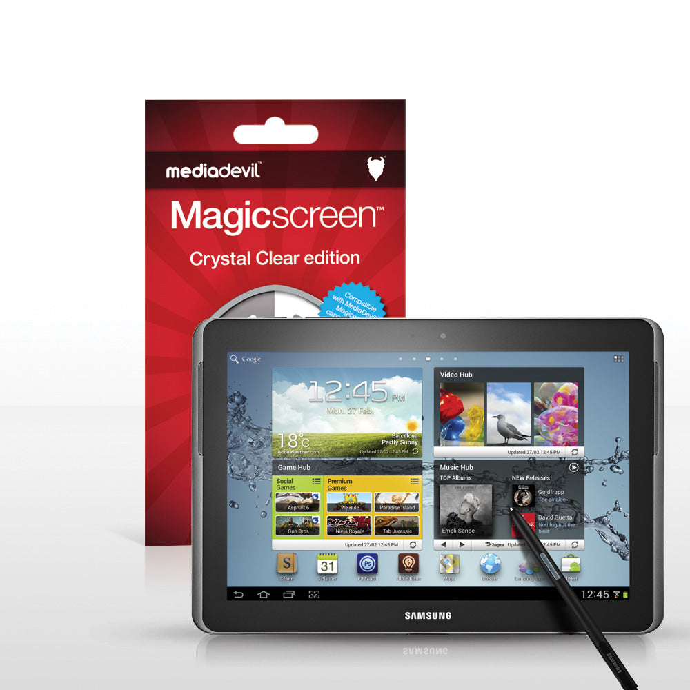 Magicscreen screen protector - Crystal Clear (Invisible) Edition - Samsung Galaxy Note (10.1") 