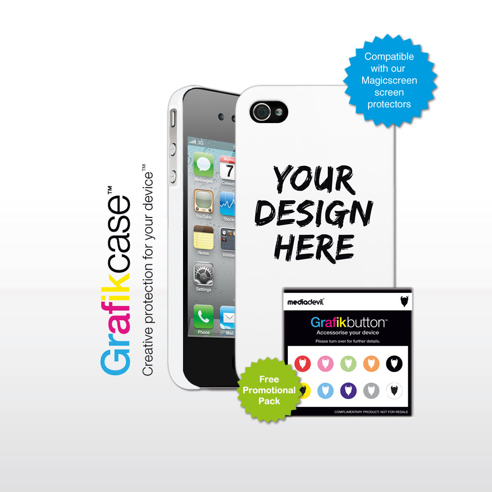 Grafikcase Personalised Cases for the Apple iPhone 4 / 4S (Matte Finish)