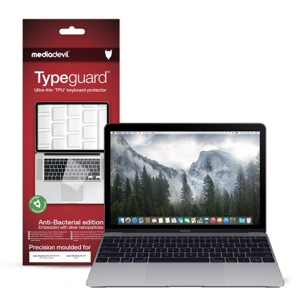Apple MacBook Air 13" & 13" M1 (2020) Keyboard Cover (Anti-Bacterial) | Typeguard