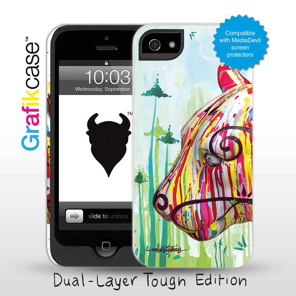 Grafikcase iPhone 5 case: Feline by Milo Tchais