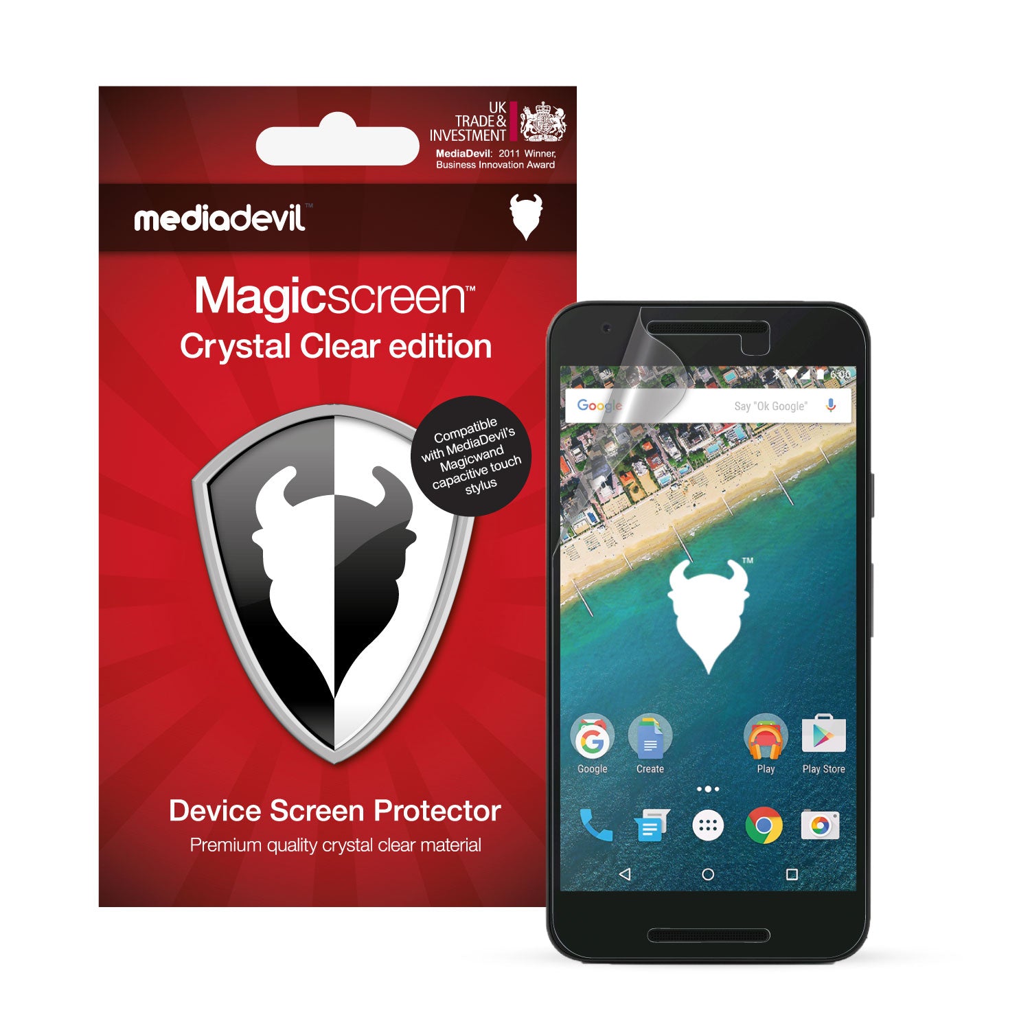 MediaDevil Pellicola Protettiva Per Schermo Google Nexus 5X (2015) - Crystal Clear Invisibile, Confezione Da 2 Pezzi Con Kit Applicazione - 3