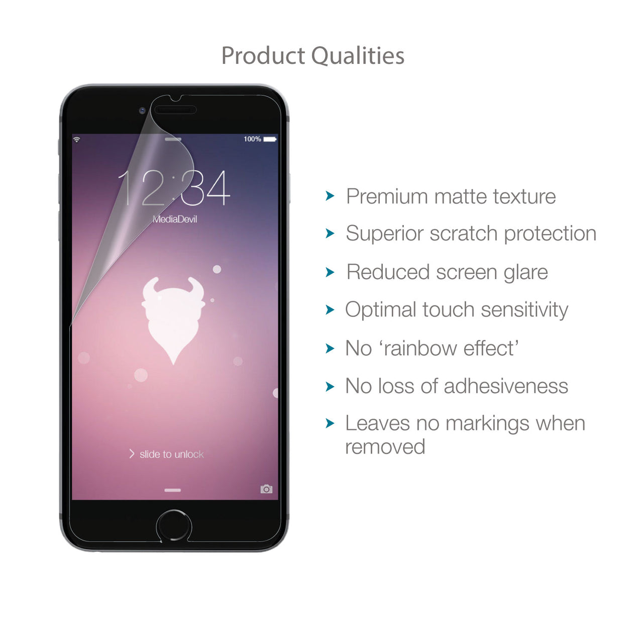 Apple iPhone 7 Plus & iPhone 8 Plus Screen Protector Matte Ultra Tough (Anti-Glare)