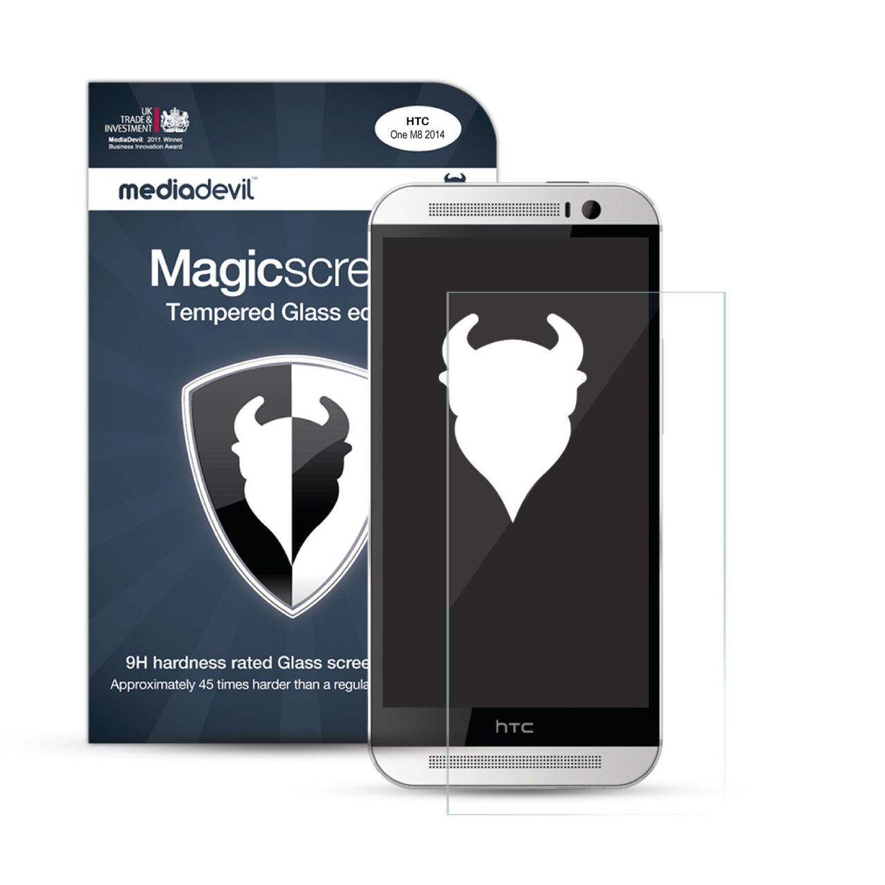 HTC One M8 Tempered Glass Screen Protector (Clear)