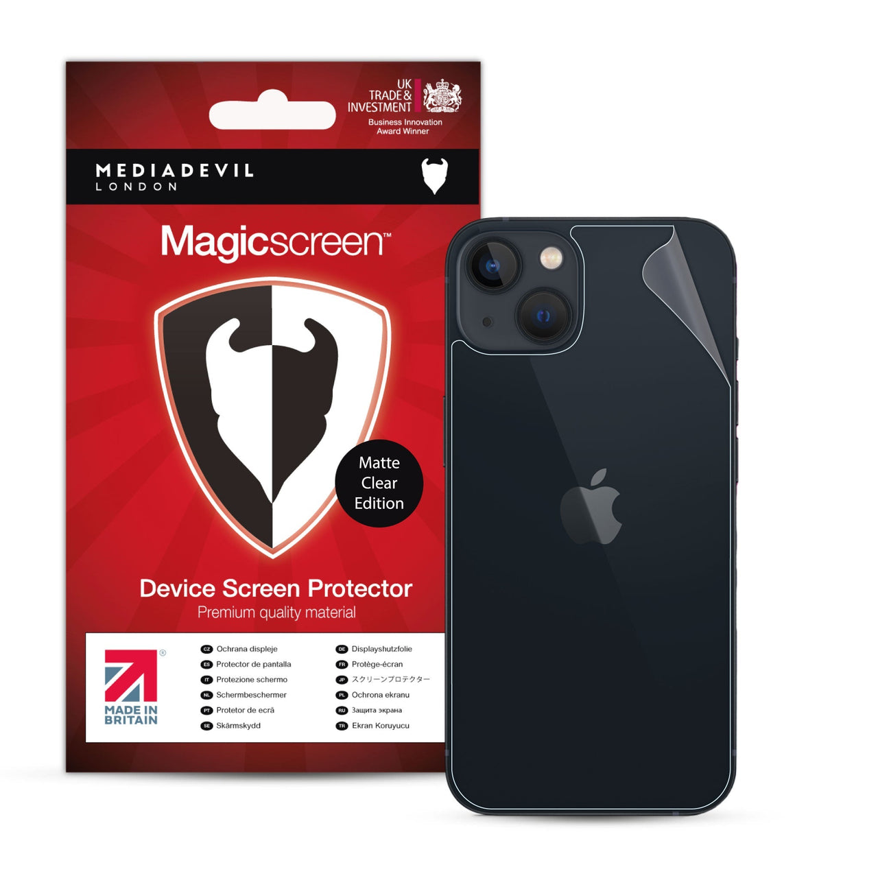 iPhone 15 Back Protector Film (Matte, Clear) | Magicscreen