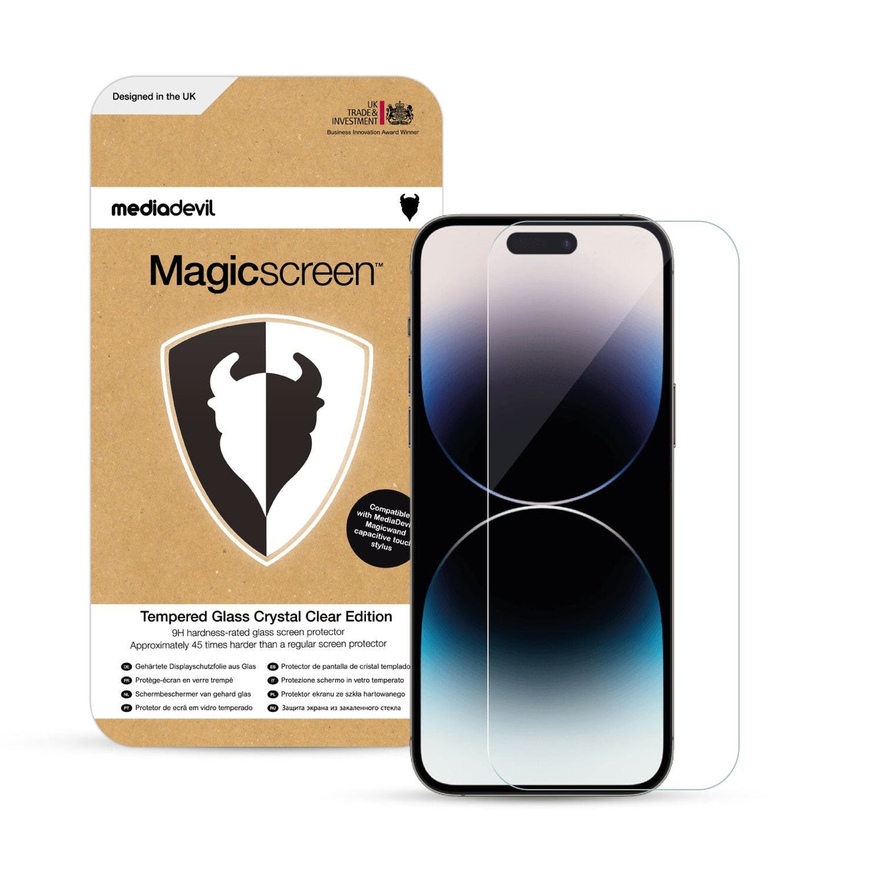 Apple iPhone 15 Pro Tempered Glass Screen Protector (Clear)