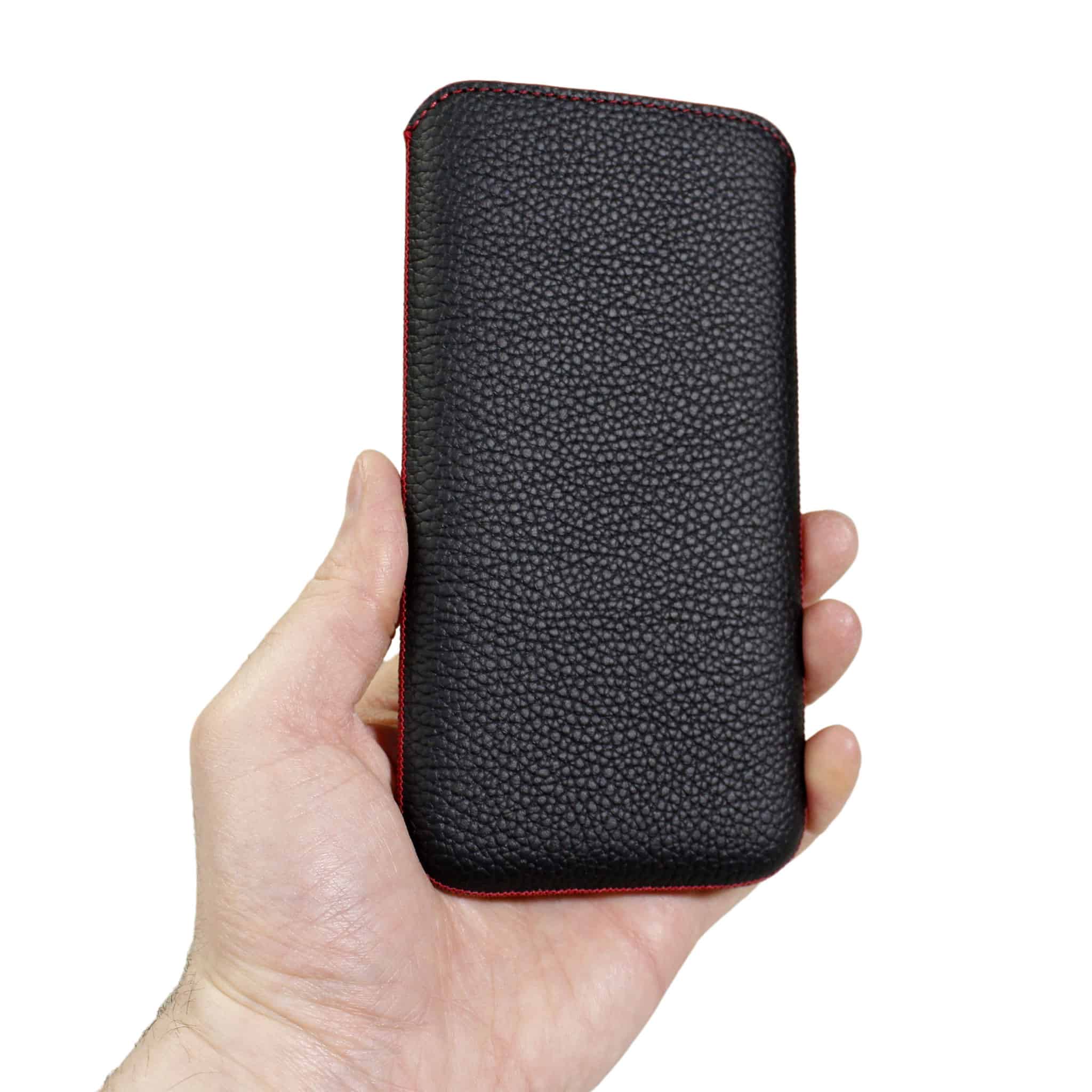 iPhone 15 Genuine Leather Pouch Case iPhone 15 Genuine Leather Pouch Case