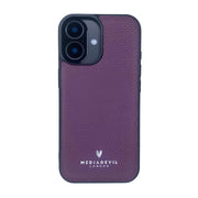 MediaDevil leather bumper case for iPhone 17 - Purple