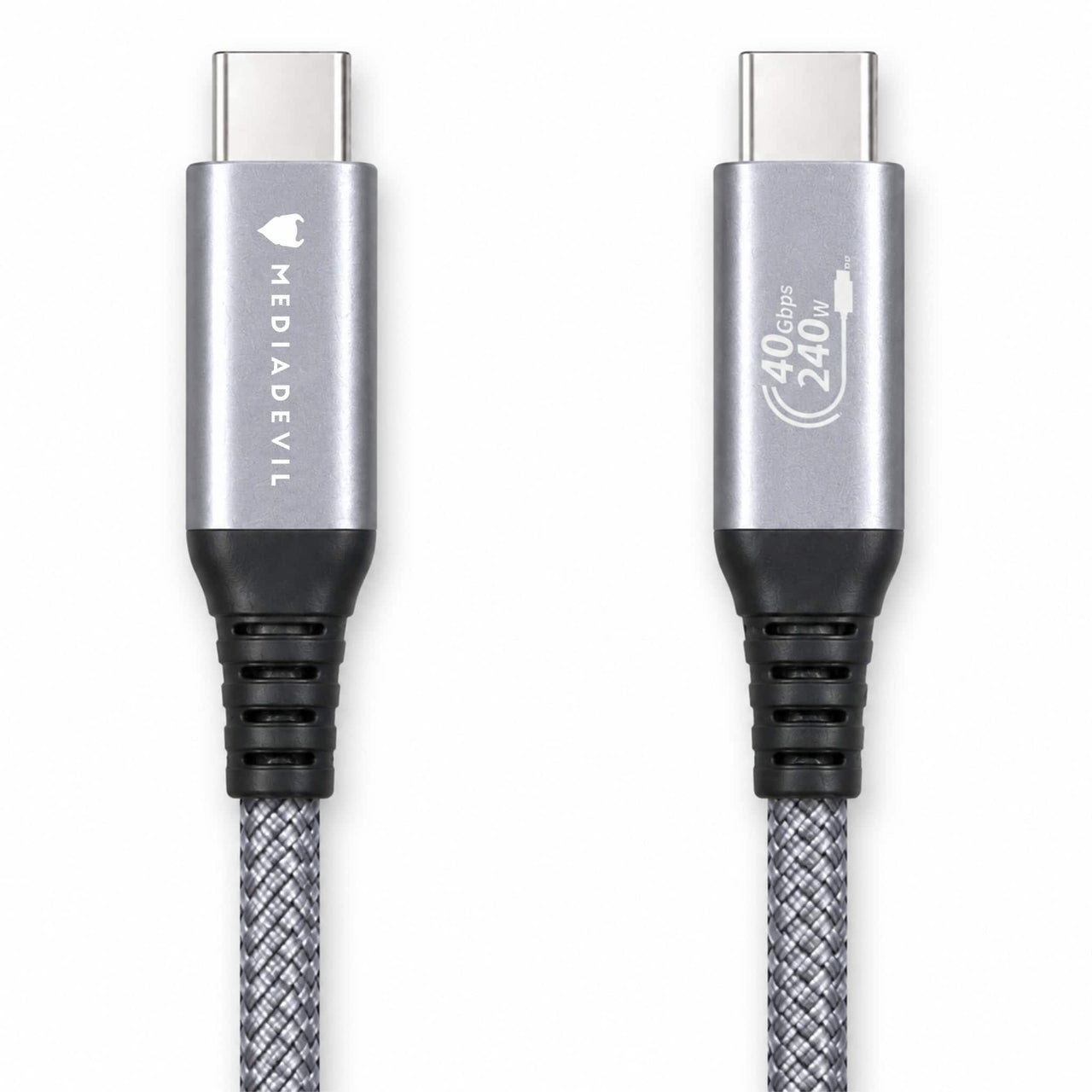 Reinforced USB4 Cable — 240W Charging, 40Gbps Data (USB-C to USB-C)