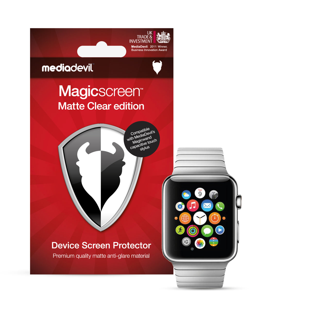 Apple Watch 40mm (SE3, SE2, SE, & Series 6 / 5 / 4) Matte Screen Protector (Anti-Glare)