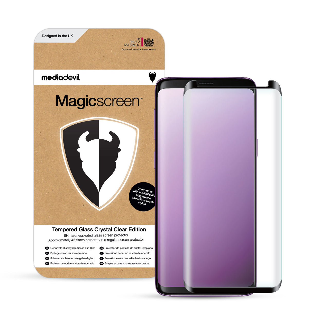 Samsung Galaxy S9 Plus (S9+) Tempered Glass Screen Protector (Clear)