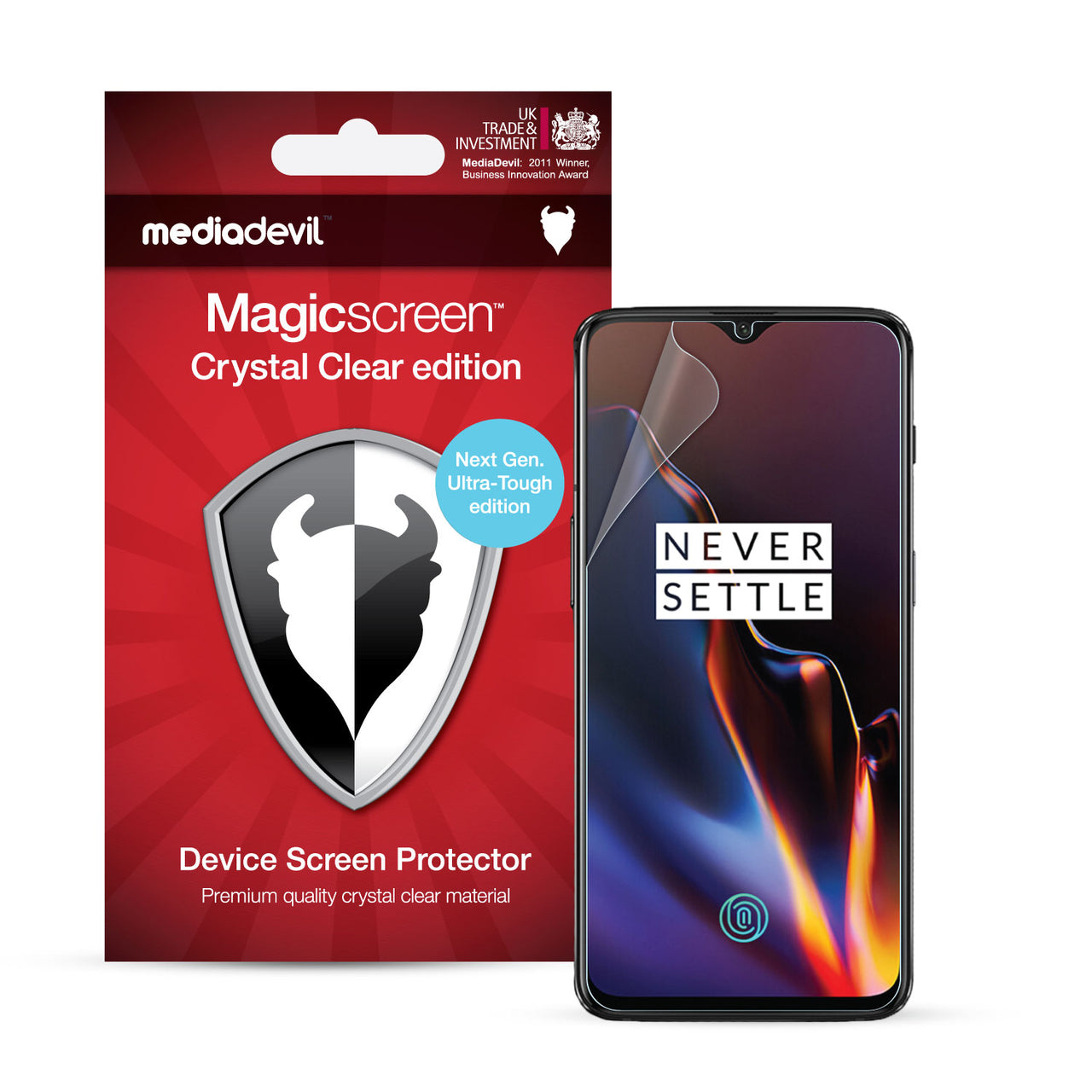 OnePlus 6T Screen Protector (Ultra-Tough, Glass-Free)