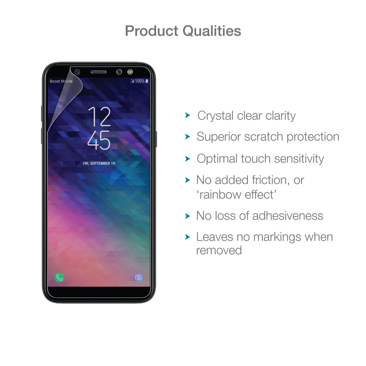 Samsung Galaxy A6 (2018) Screen Protector (Ultra-Tough, Glass-Free)