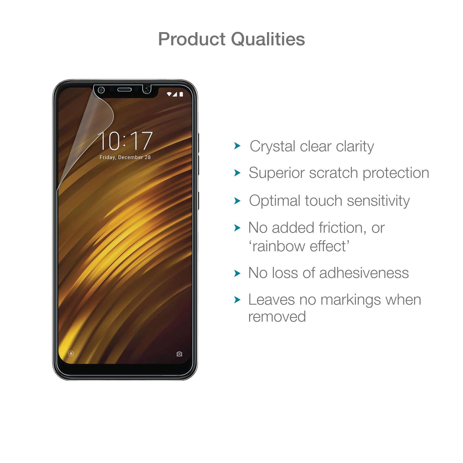 Xiaomi Pocophone F1 Screen Protector (Ultra-Tough, Glass Free)