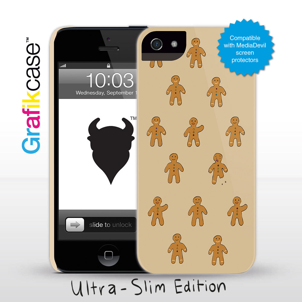 Grafikcase iPhone 5 case: Gingerbread Men