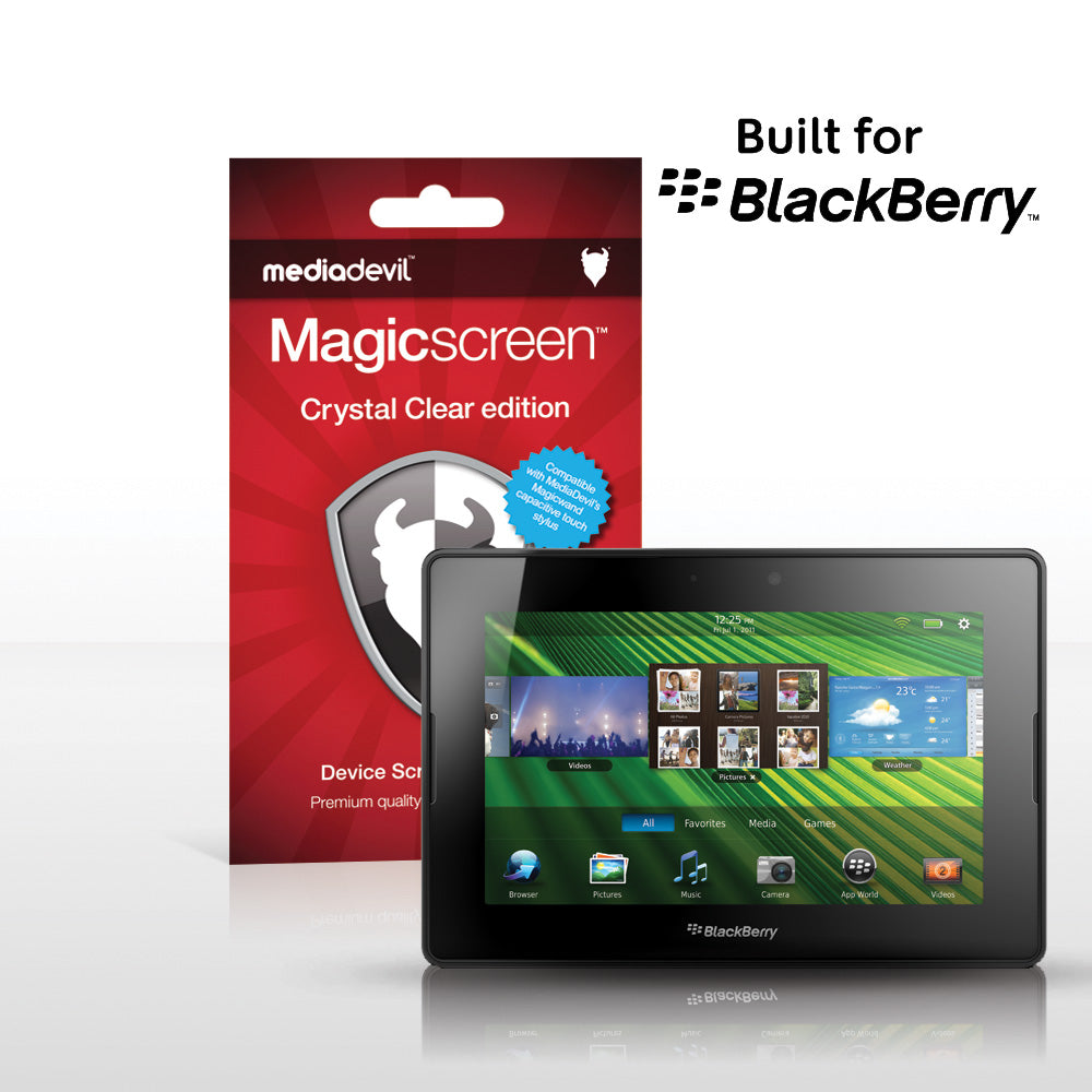 MediaDevil Magicscreen Screen Protector for BlackBerry PlayBook - Crystal Clear edition