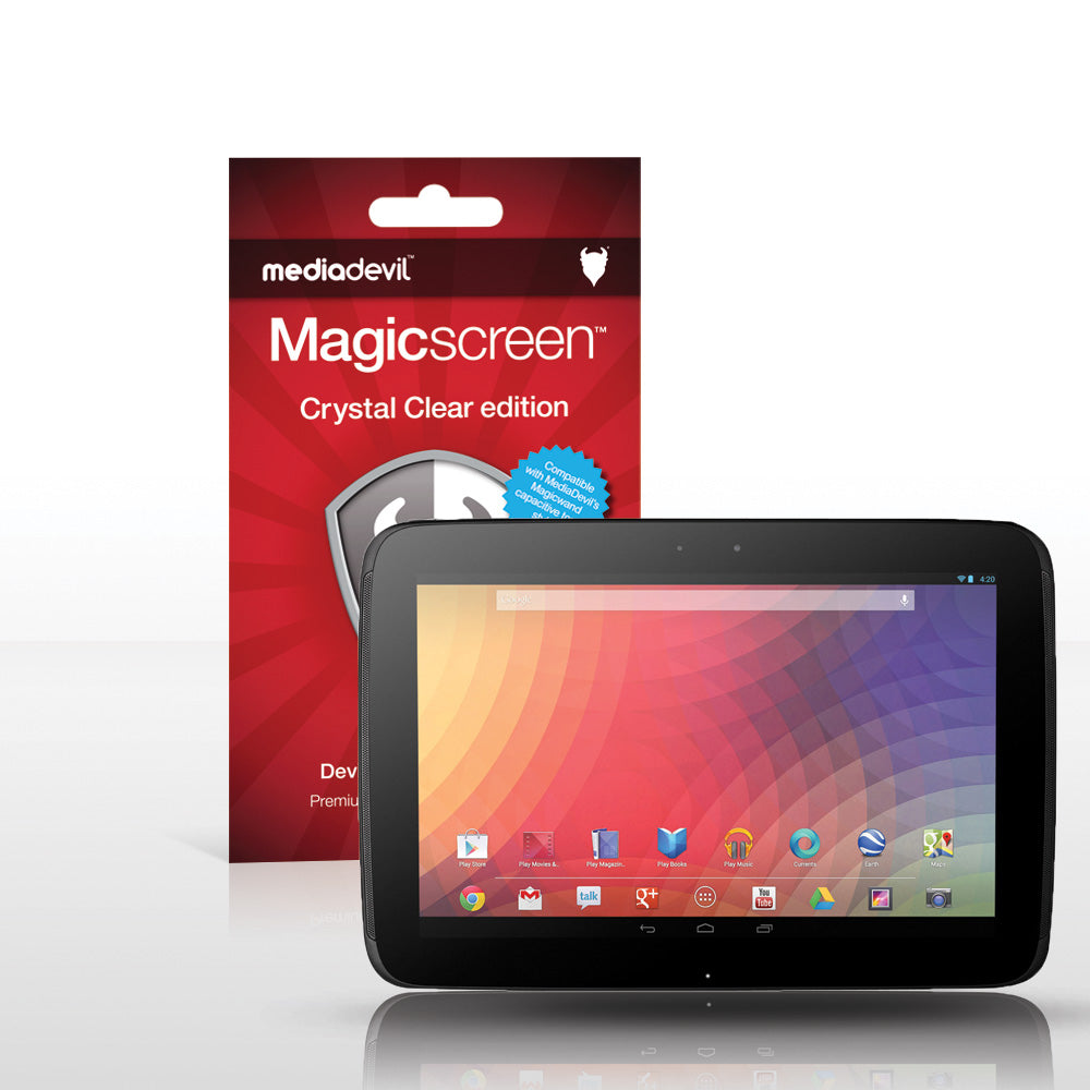 Magicscreen screen protector - Crystal Clear (Invisible) Edition - Google Nexus 10 by Samsung