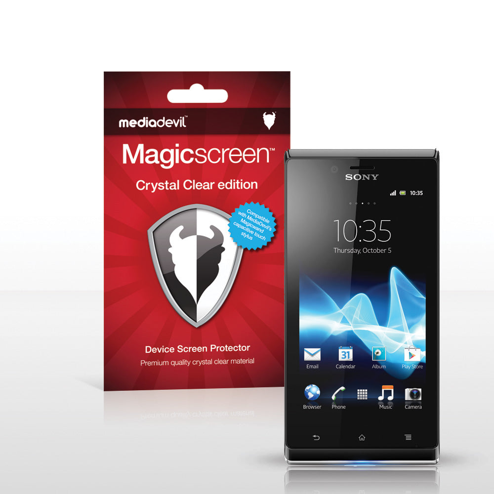 Magicscreen screen protector - Crystal Clear (Invisible) Edition - Sony Xperia J
