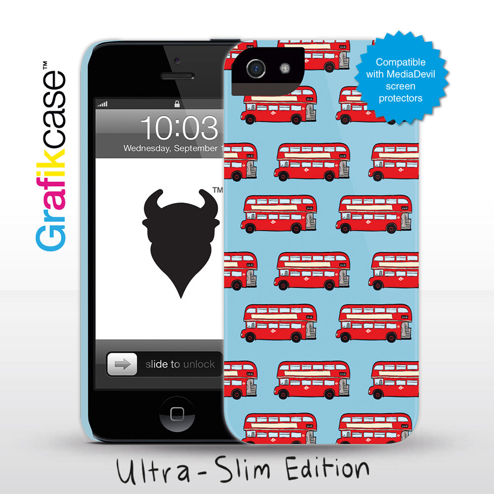 Grafikcase iPhone 5 case: London Buses