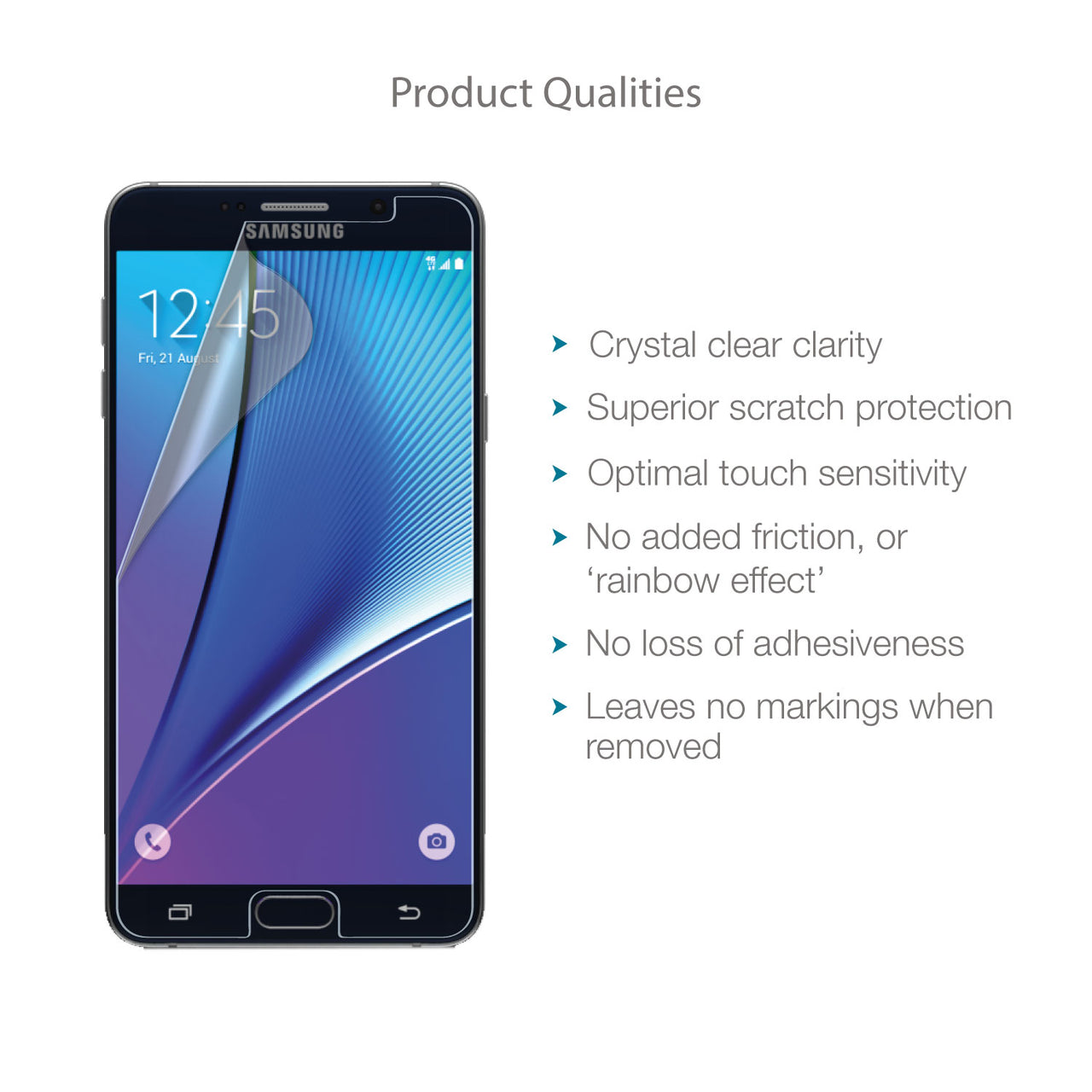 Samsung Galaxy Note 5 Screen Protector (Clear)