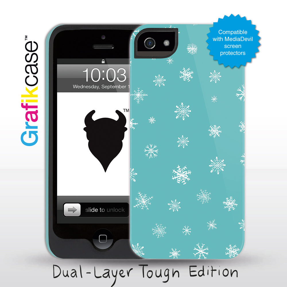 Grafikcase iPhone 5 case: Snowflakes 