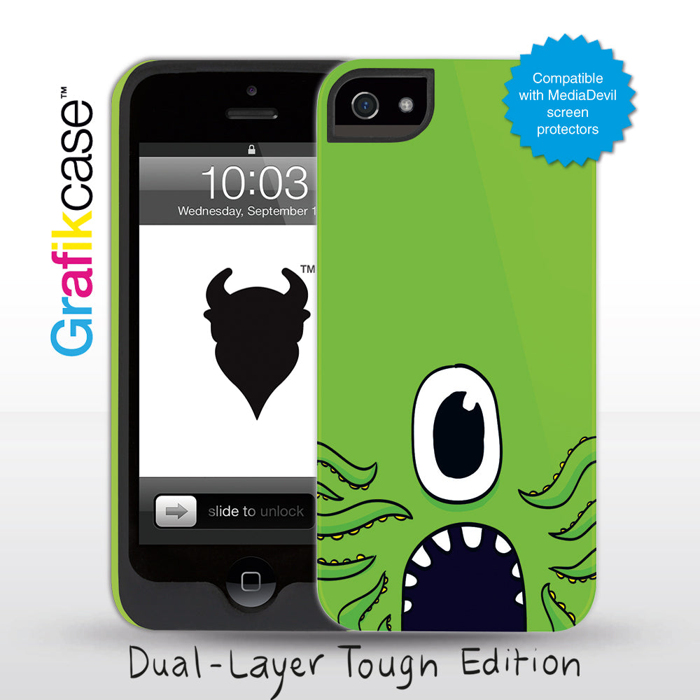 Grafikcase iPhone 5 case: Green Monster
