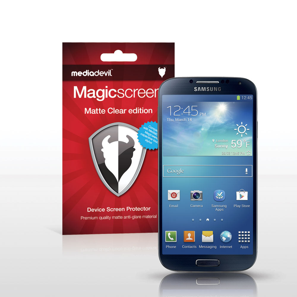 Magicscreen screen protector - Matte Clear (Anti-Glare) Edition - Samsung Galaxy S 4