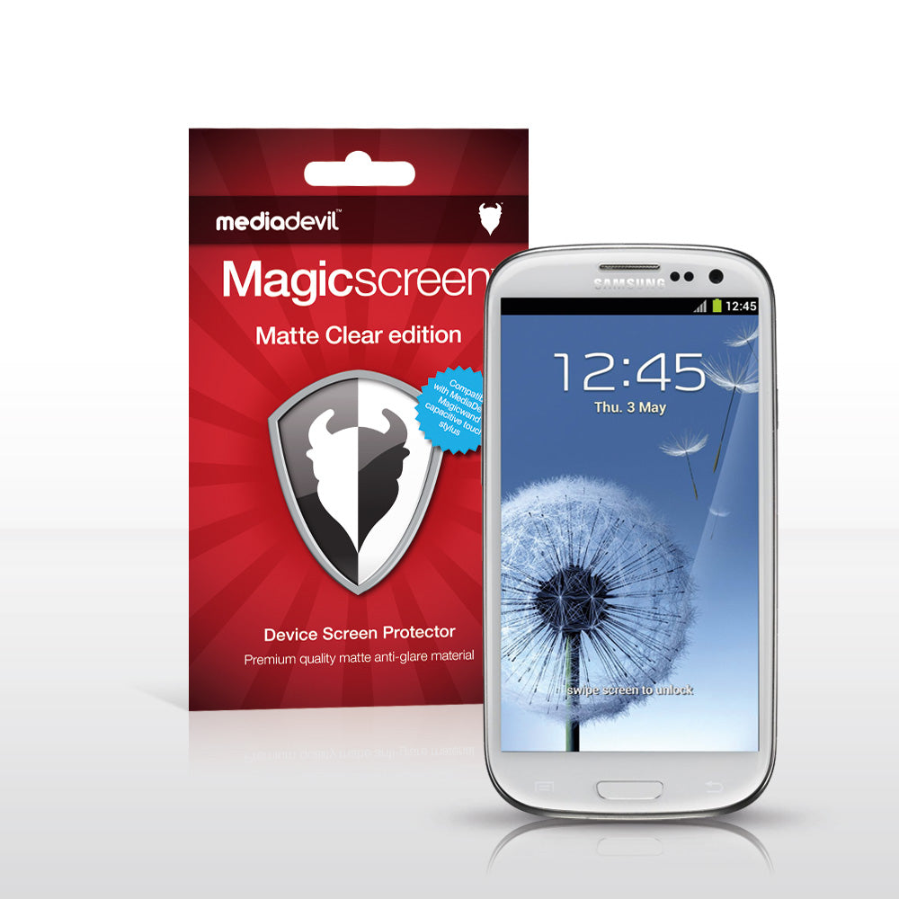 Magicscreen screen protector - Matte Clear (Anti-Glare) Edition - Samsung Galaxy S III