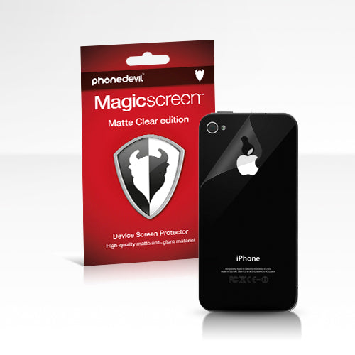 Magicscreen back protector - Matte Clear (Anti-Glare) edition: Apple iPhone 4/4S