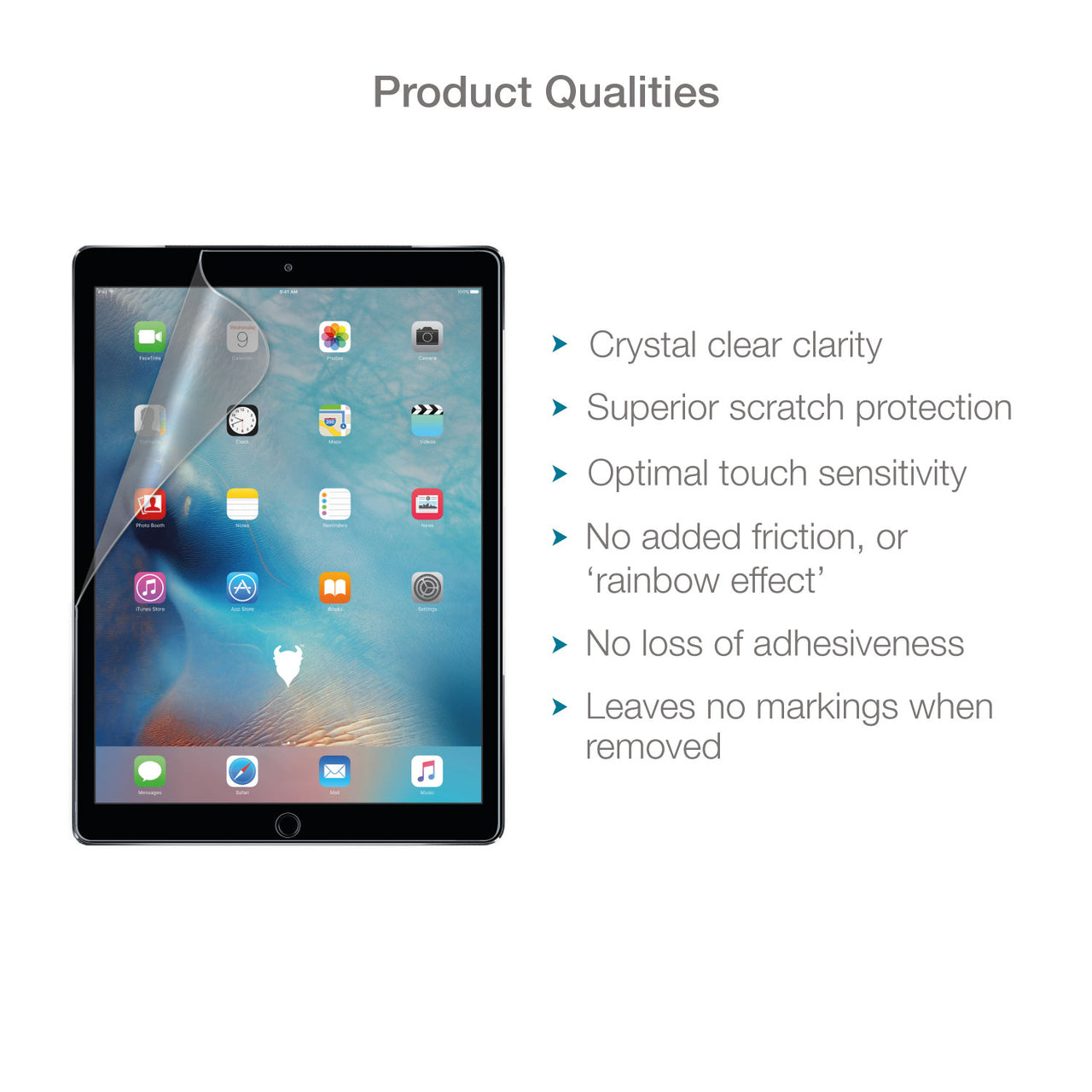 iPad (2017-2018, Air 1/2, Pro 9.7") Screen Protector (Ultra-Tough, Glass-Free)