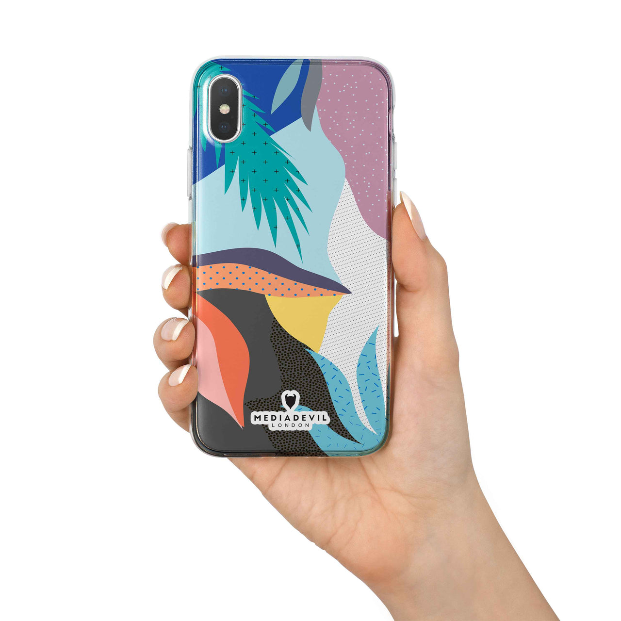 iPhone X / XS Case - Abstract Pattern - Reinforced TPU Gel Case