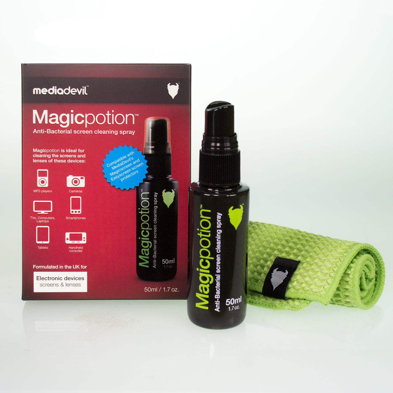 Anti-Bacterial Phone Screen & Lens Cleaning Spray Kit | Magicpotion