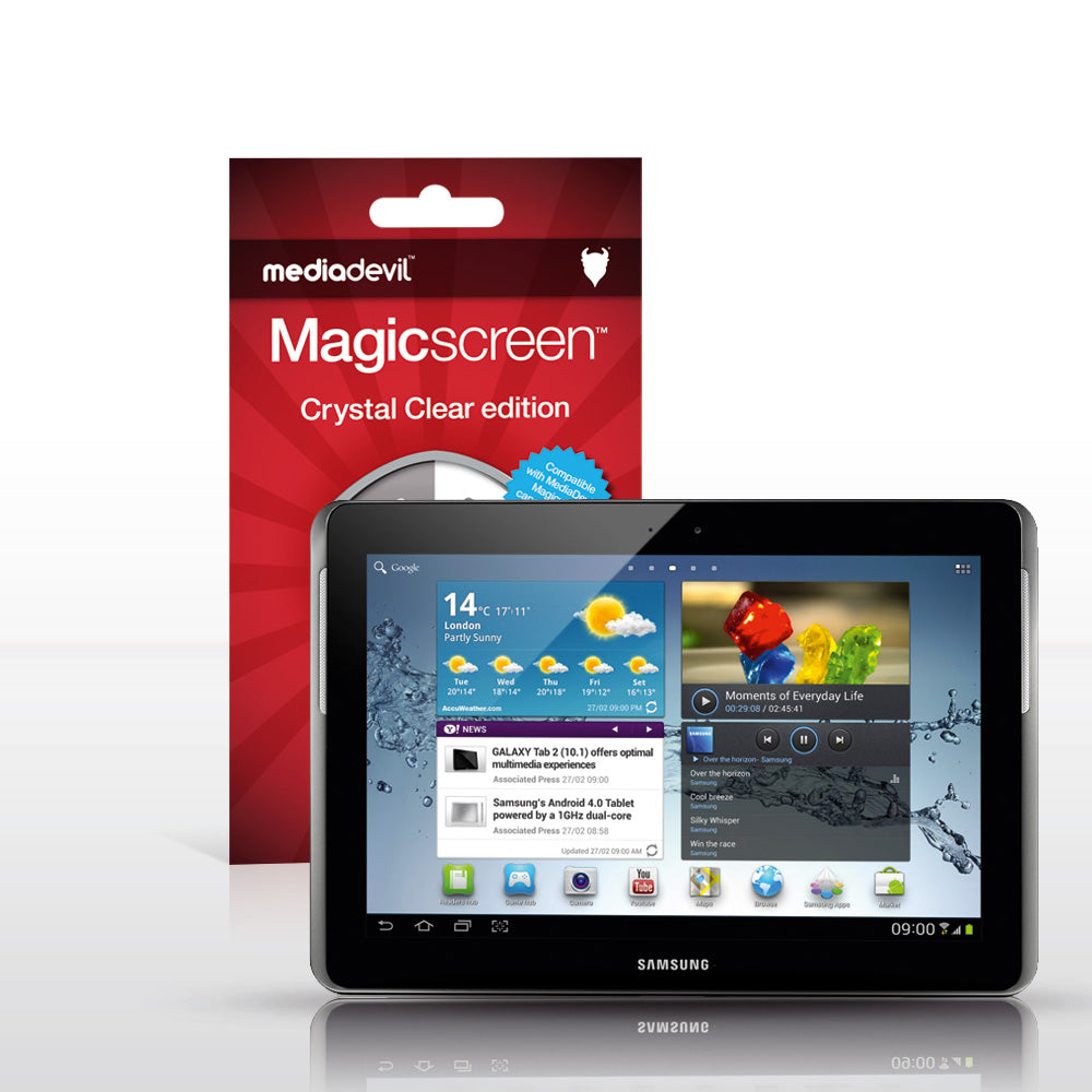 Magicscreen screen protector - Crystal Clear (Invisible) Edition - Samsung Galaxy Tab 2 (10.1")
