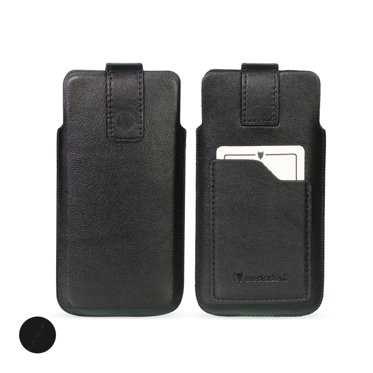 Genuine Leather Pouch Phone Case - Universal Size 3 (M)