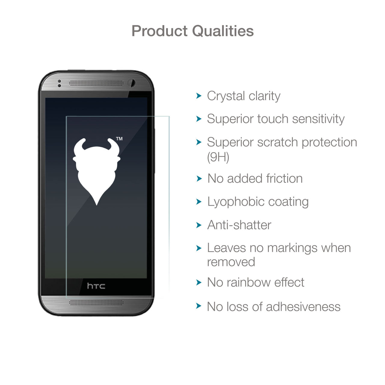 HTC One Mini 2 Tempered Glass Screen Protector (Clear)