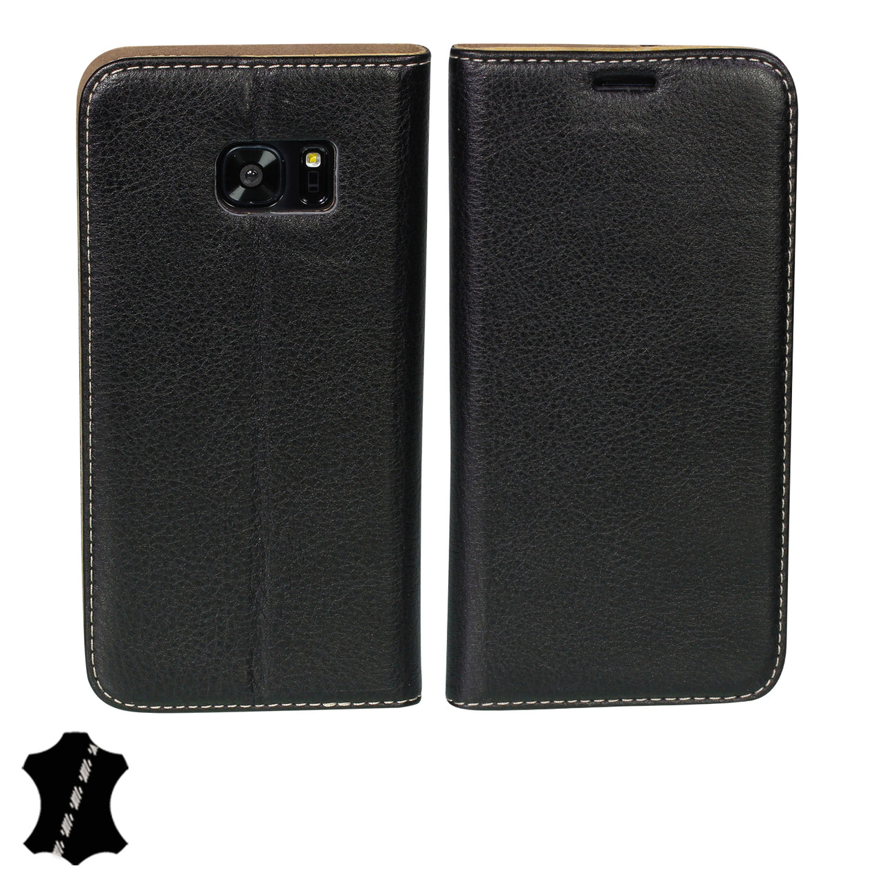 Samsung Galaxy S7 Edge Genuine Leather Case with Stand | Artisancover