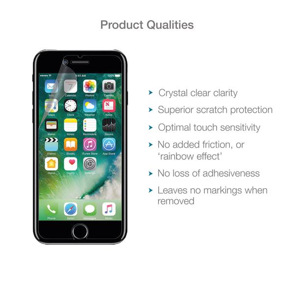 MediaDevil Pellicola Protettiva Ultra-Tough Per IPhone 8 Plus / 7 Plus – 2 Pezzi – Libera Di Vetro