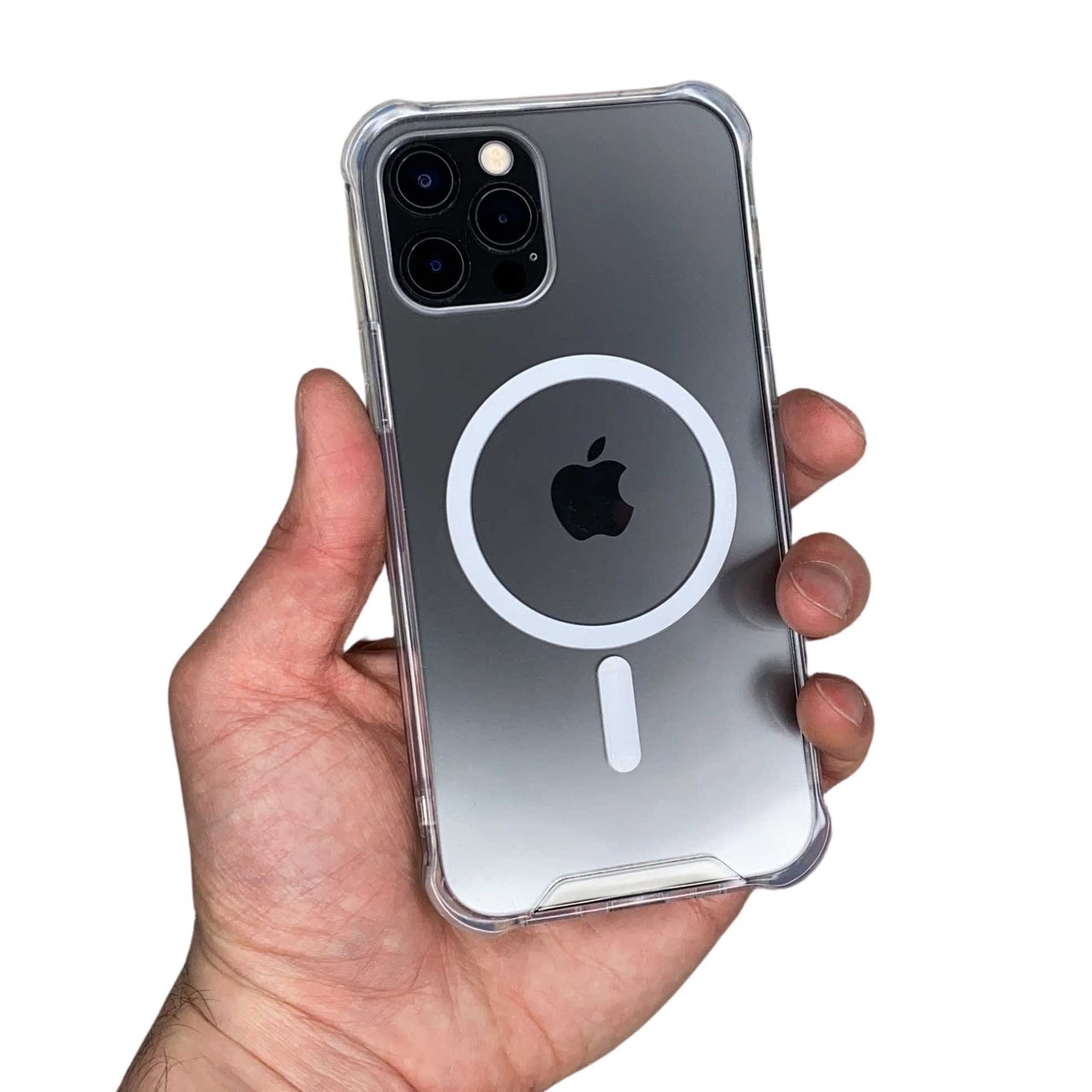 iPhone 12 Mini Reinforced TPU Gel Case with MagSafe (Clear)