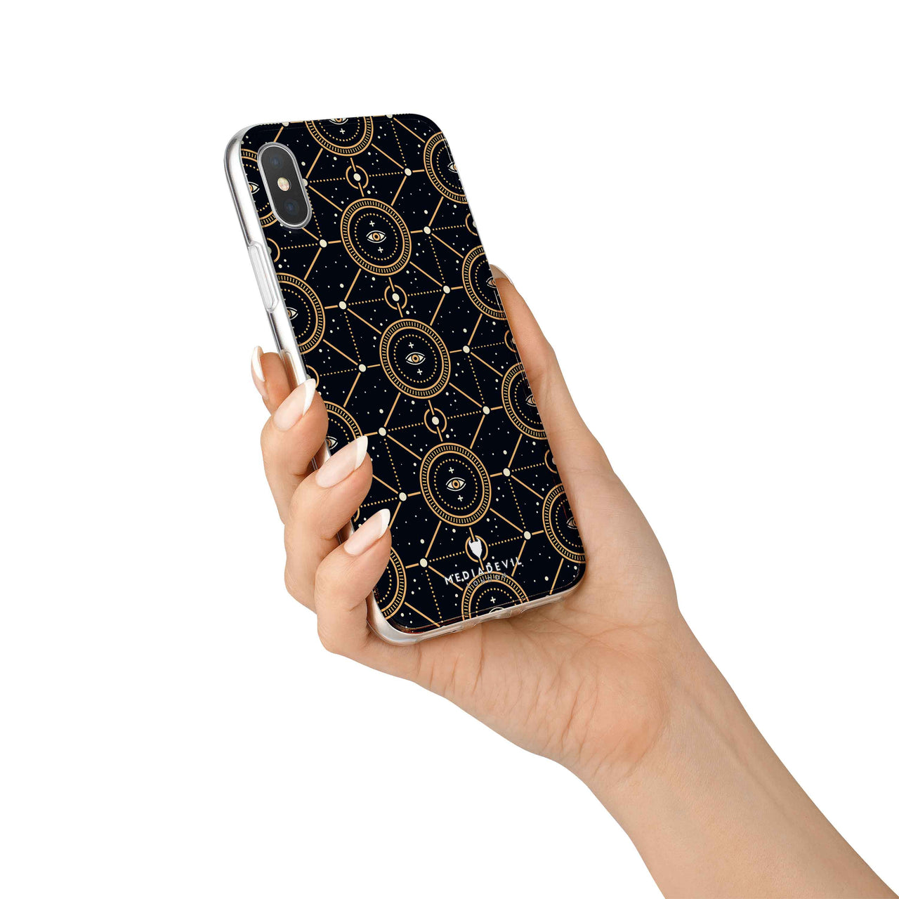 iPhone X / XS Case - Sacred Geometric Pattern - Reinforced TPU Gel Case