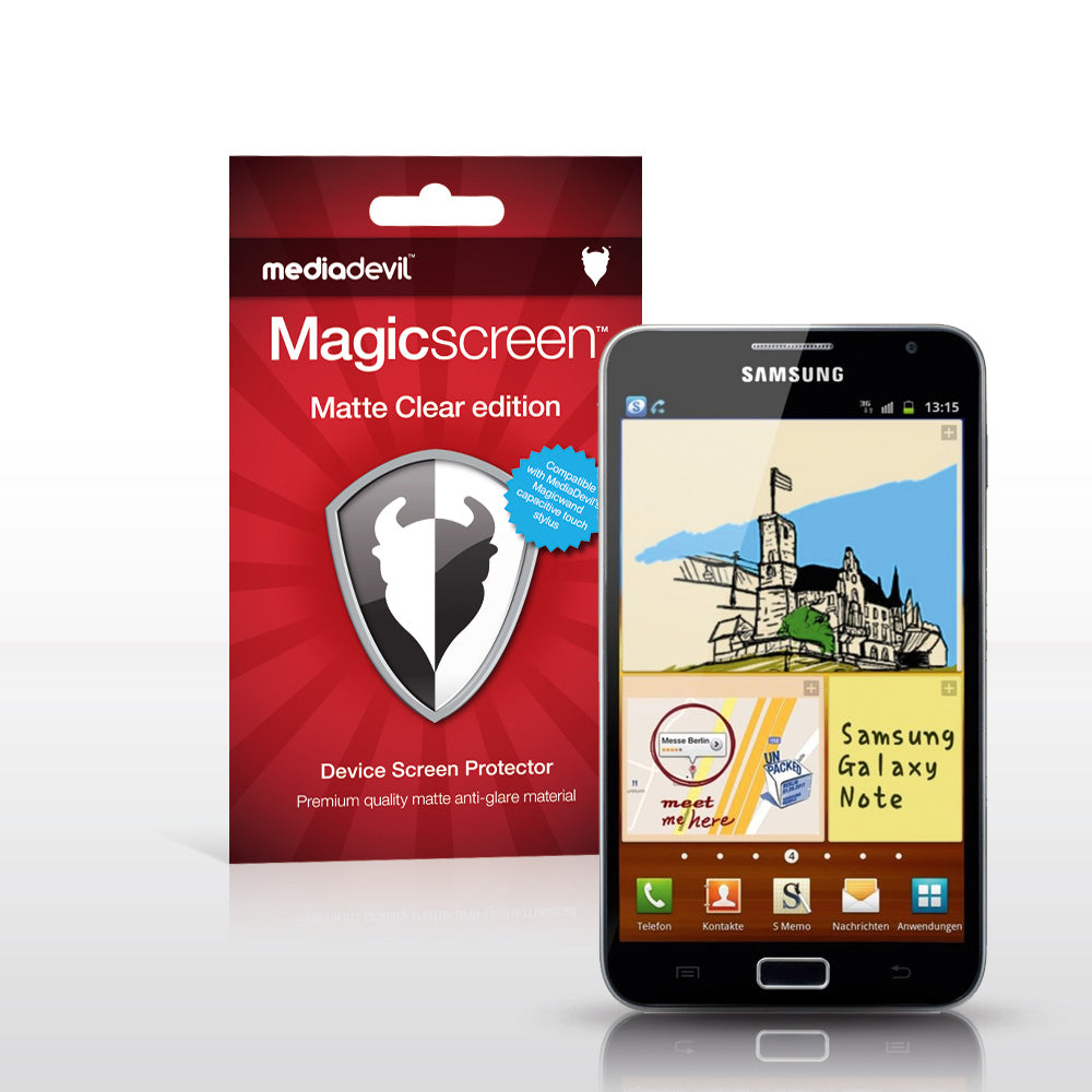 Magicscreen screen protector - Matte Clear (Anti-Glare) Edition - Samsung Galaxy Note