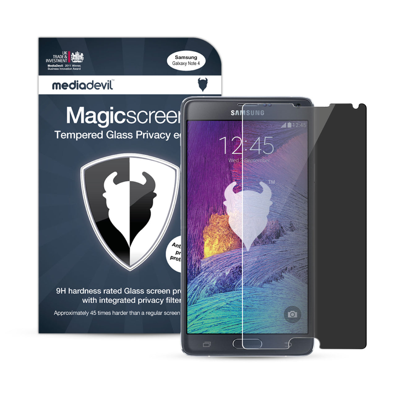 Samsung Galaxy Note 4 Tempered Glass Privacy Screen Protector