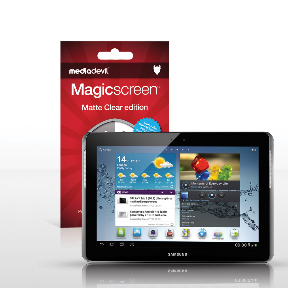 Magicscreen screen protector - Matte Clear (Anti-Glare) Edition - Samsung Galaxy Note Tablet (10.1") 